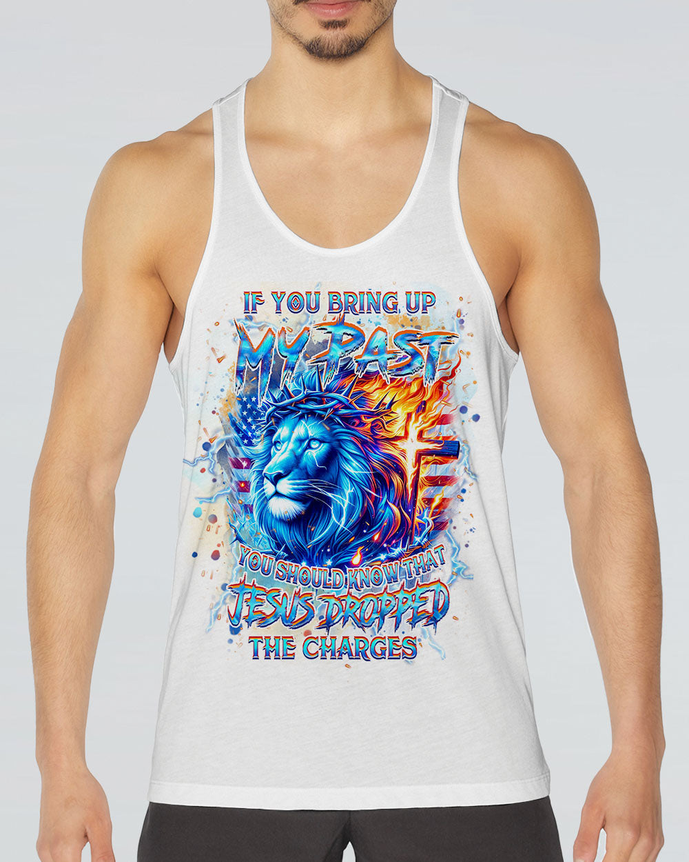 Jesus Dropped The Charges Lion Men's All Over Print Shirt - Yhhn2805244, easychoo.com