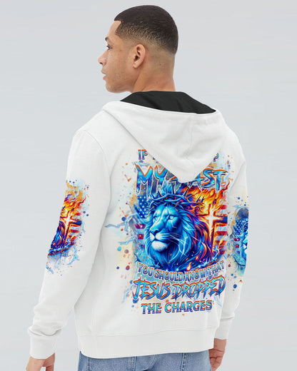 Jesus Dropped The Charges Lion Men's All Over Print Shirt - Yhhn2805244, easychoo.com