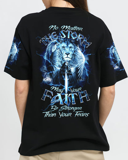 No Matter The Storm Warrior Women's All Over Print Shirt - Tltw1005245, easychoo.com