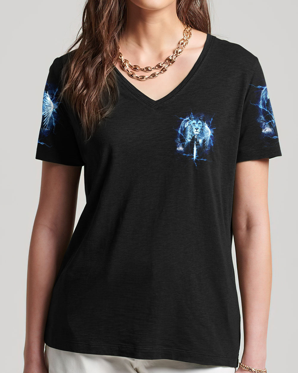 No Matter The Storm Warrior Women's All Over Print Shirt - Tltw1005245, easychoo.com
