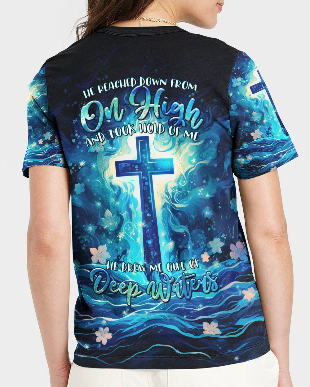 He Drew Me Out Of Deep Waters Women's All Over Print Shirt - Tltr0709233, easychoo.com