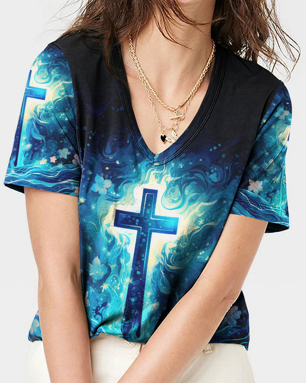 He Drew Me Out Of Deep Waters Women's All Over Print Shirt - Tltr0709233, easychoo.com