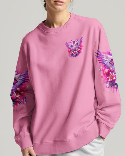 Behind Every Strong Woman There Is God Women's All Over Print Shirt - Tyqy1106241, easychoo.com