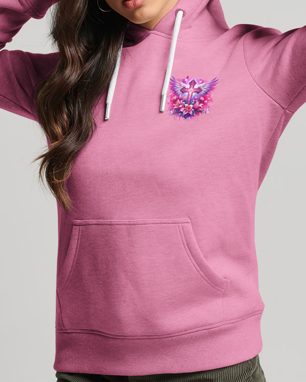 Behind Every Strong Woman There Is God Women's All Over Print Shirt - Tyqy1106241, easychoo.com