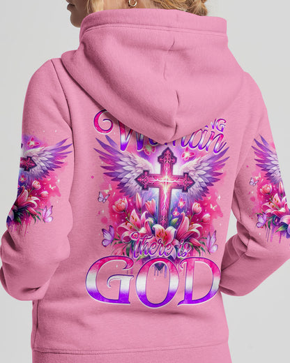 Behind Every Strong Woman There Is God Women's All Over Print Shirt - Tyqy1106241, easychoo.com