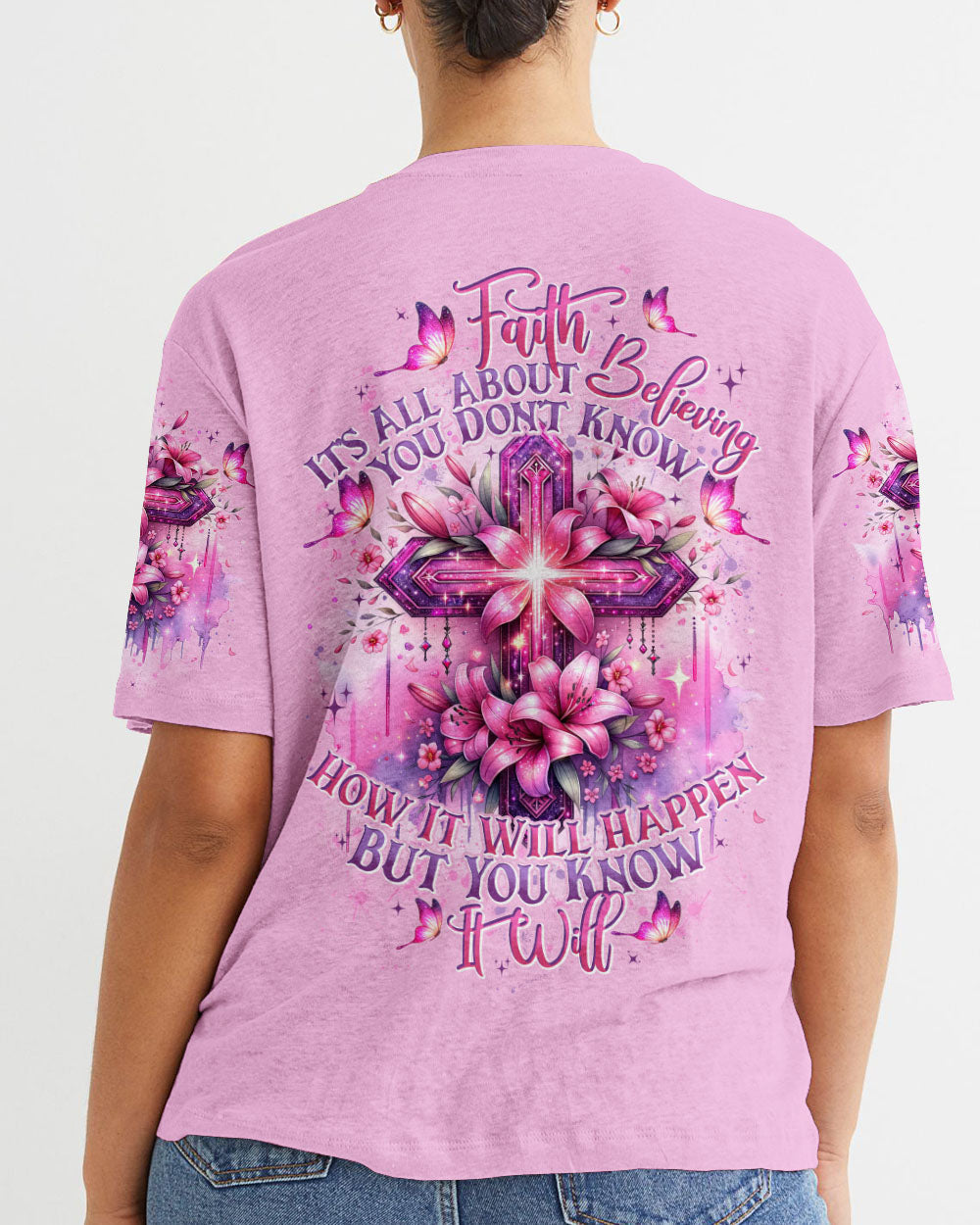 It's All About Believing Women's All Over Print Shirt - Tytd2105244, easychoo.com