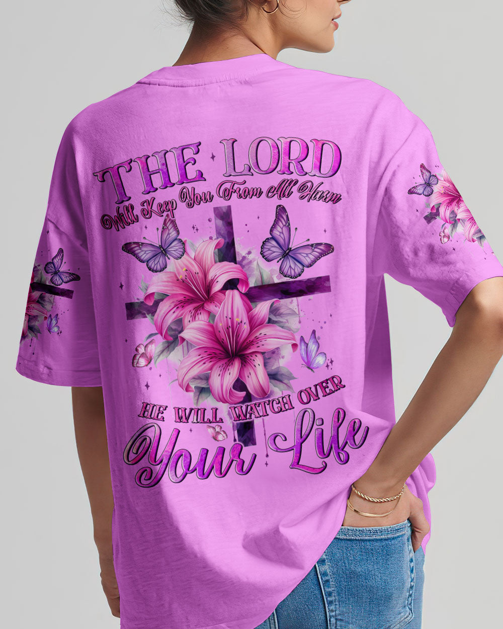 The Lord Will Keep You From All Harm Women's All Over Print Shirt - Tyqy1705243, easychoo.com