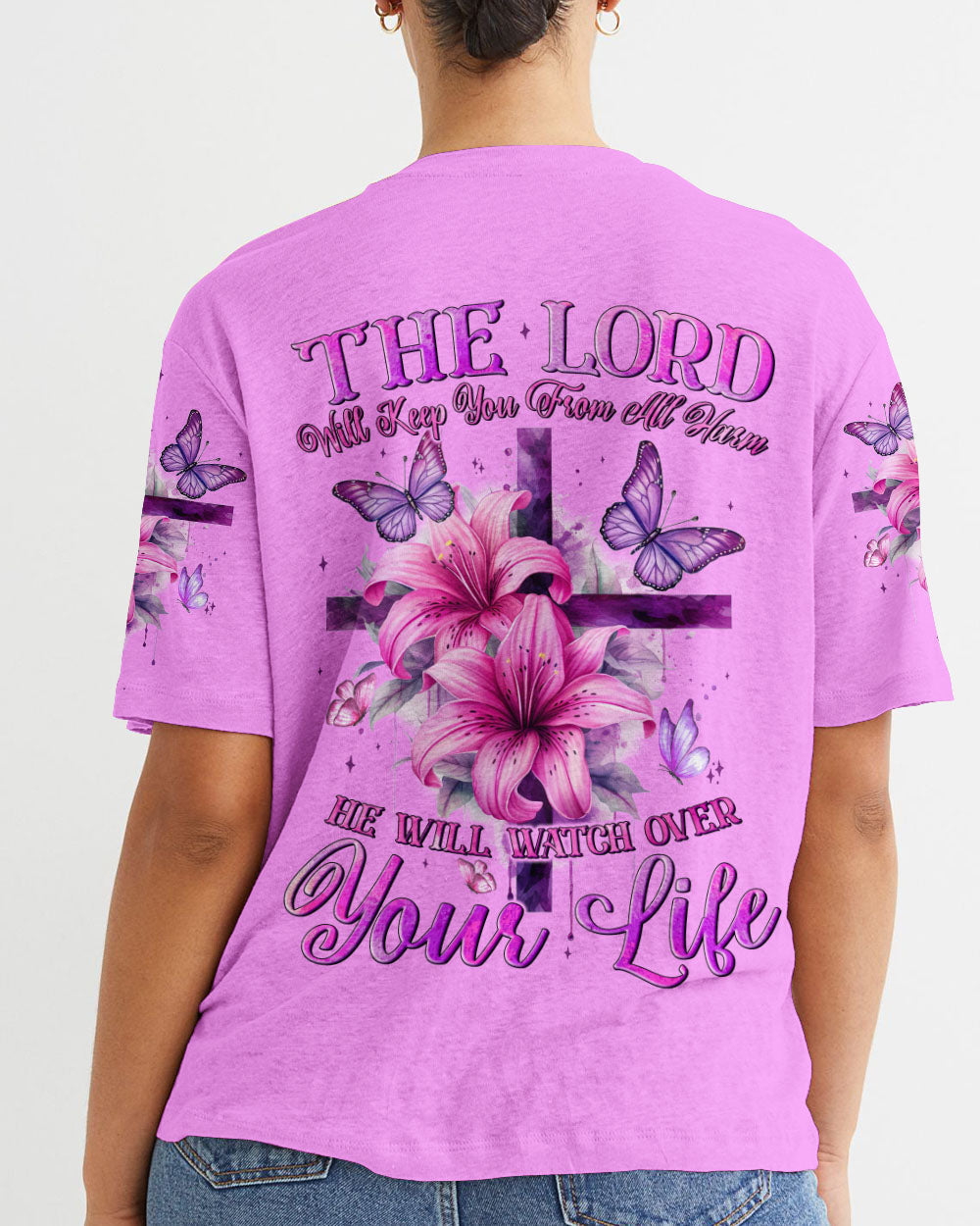 The Lord Will Keep You From All Harm Women's All Over Print Shirt - Tyqy1705243, easychoo.com