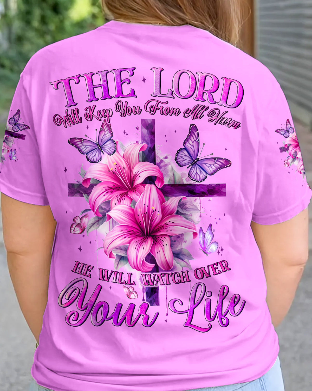 The Lord Will Keep You From All Harm Women's All Over Print Shirt - Tyqy1705243, easychoo.com