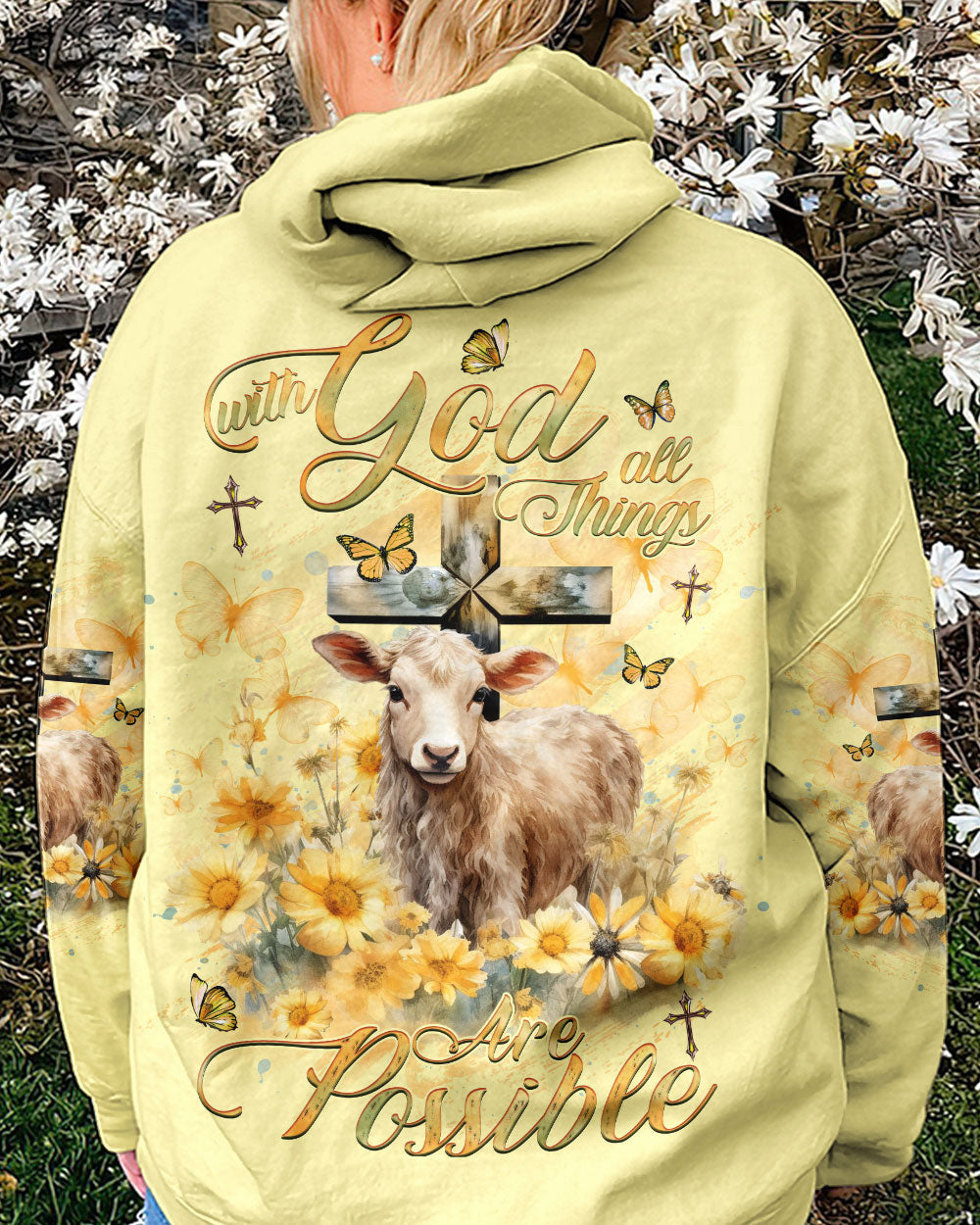 With God All Things Are Possible Women's All Over Print Shirt - Yhhg0910232, easychoo.com