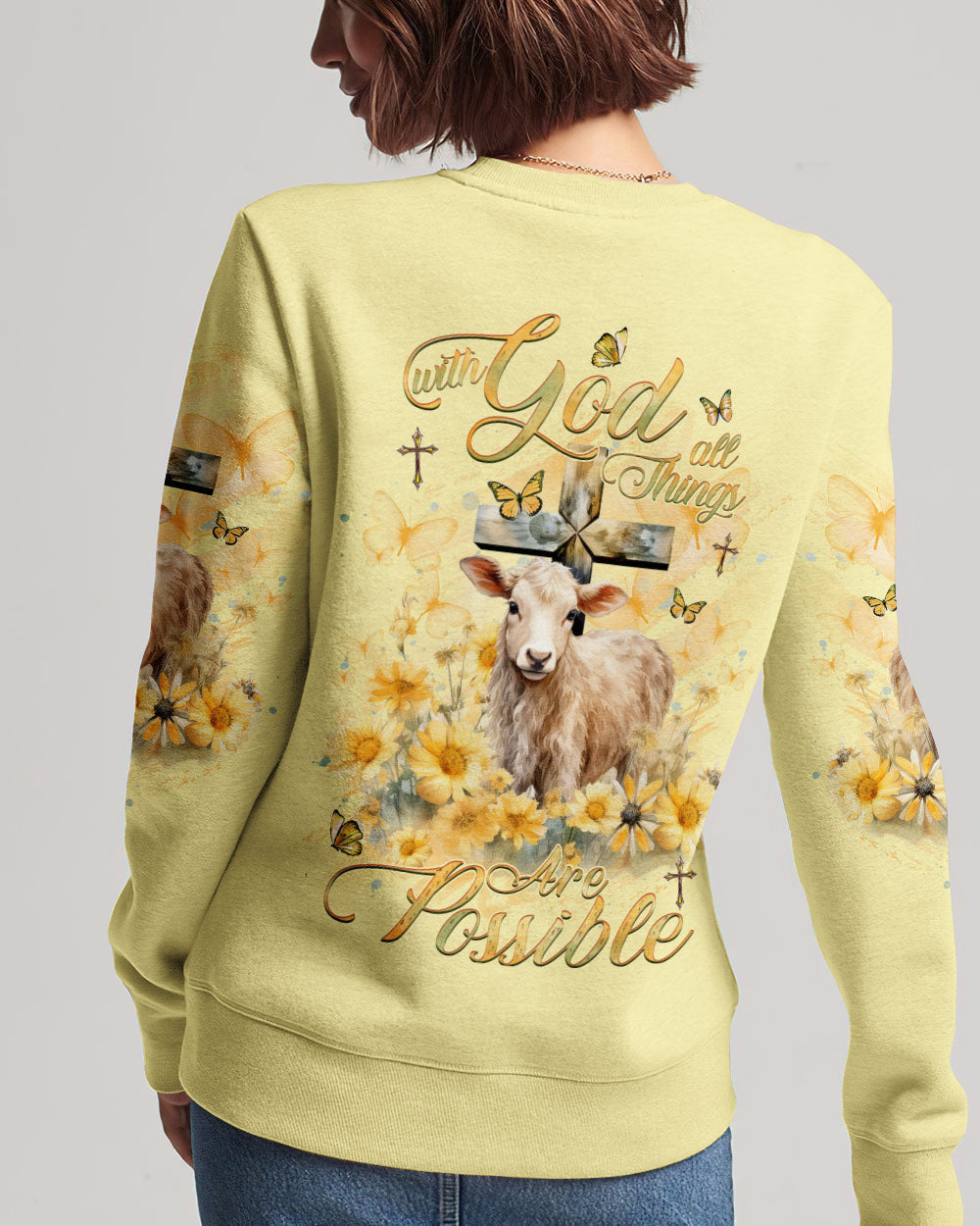 With God All Things Are Possible Women's All Over Print Shirt - Yhhg0910232, easychoo.com