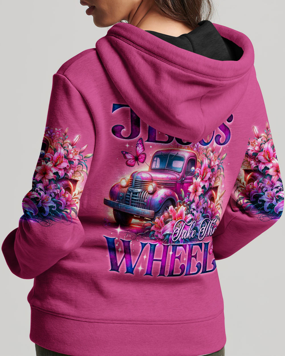 Jesus Take The Wheel Lilies Women's All Over Print Shirt - Ty0605242, easychoo.com
