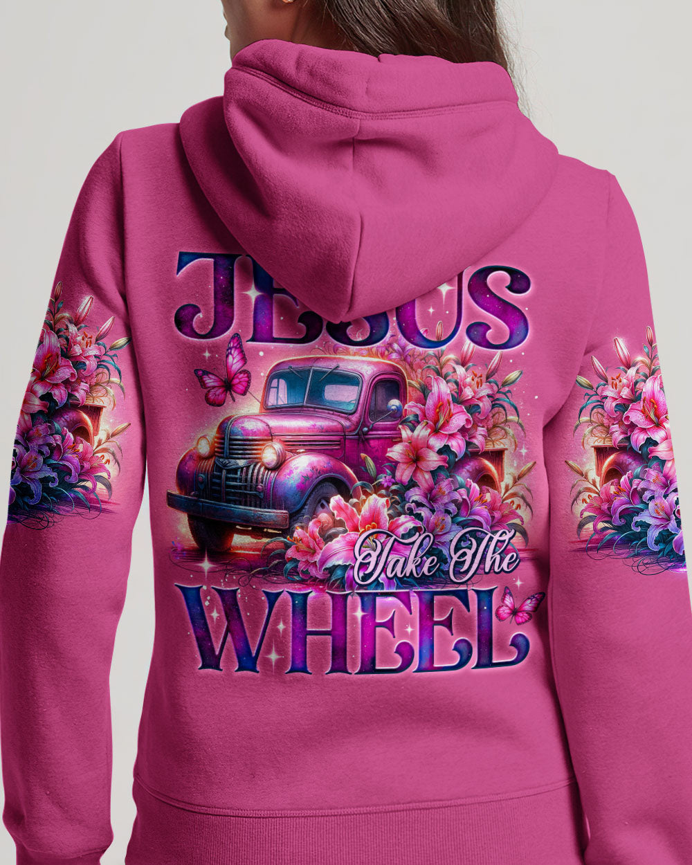 Jesus Take The Wheel Lilies Women's All Over Print Shirt - Ty0605242, easychoo.com