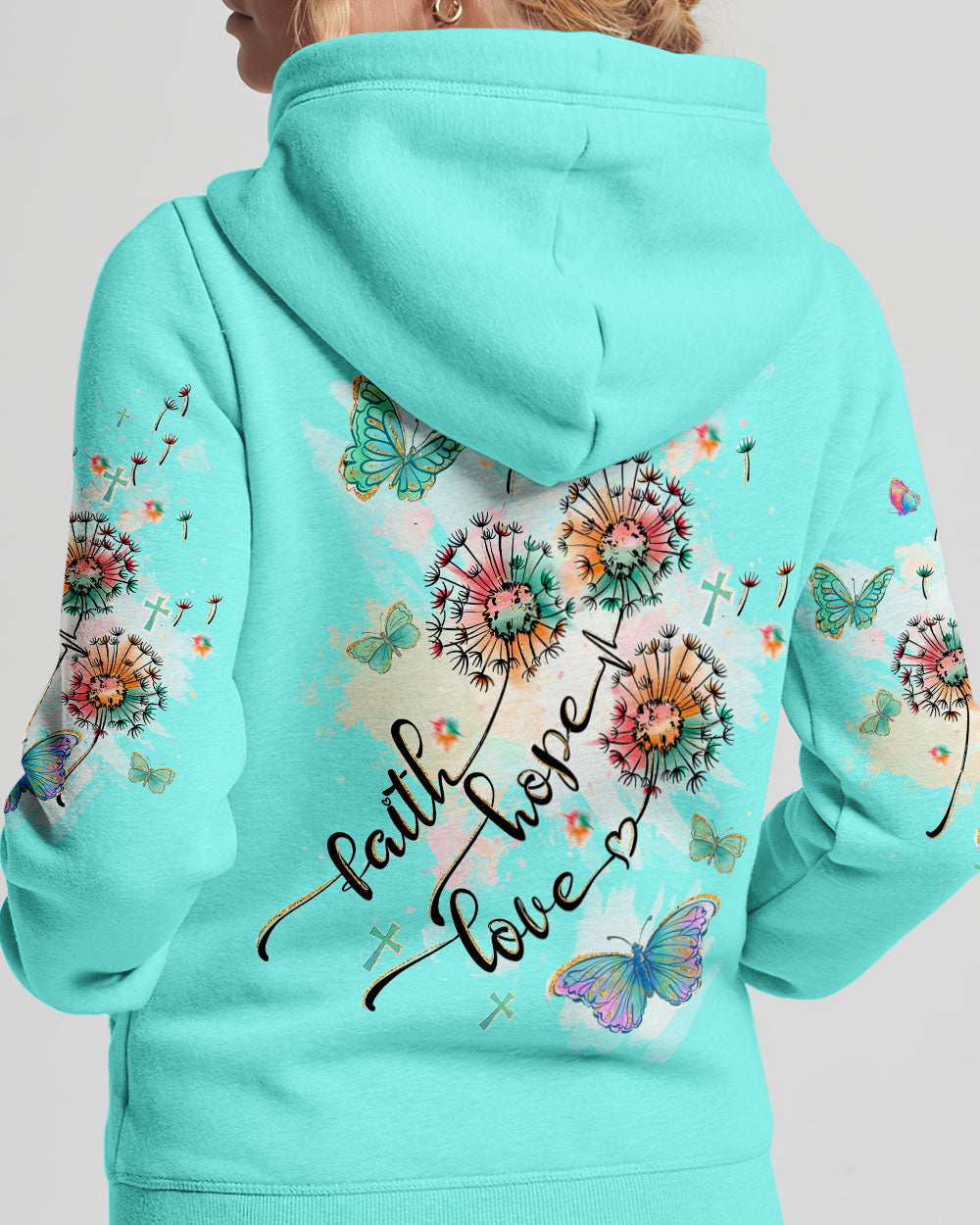 Faith Hope Love Women's All Over Print Shirt - Tltw1409235, easychoo.com