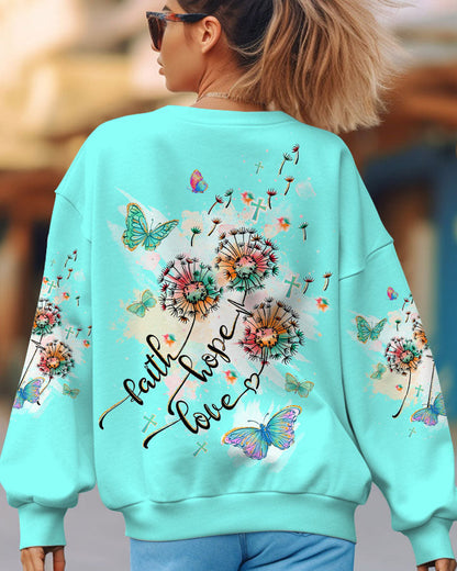 Faith Hope Love Women's All Over Print Shirt - Tltw1409235, easychoo.com