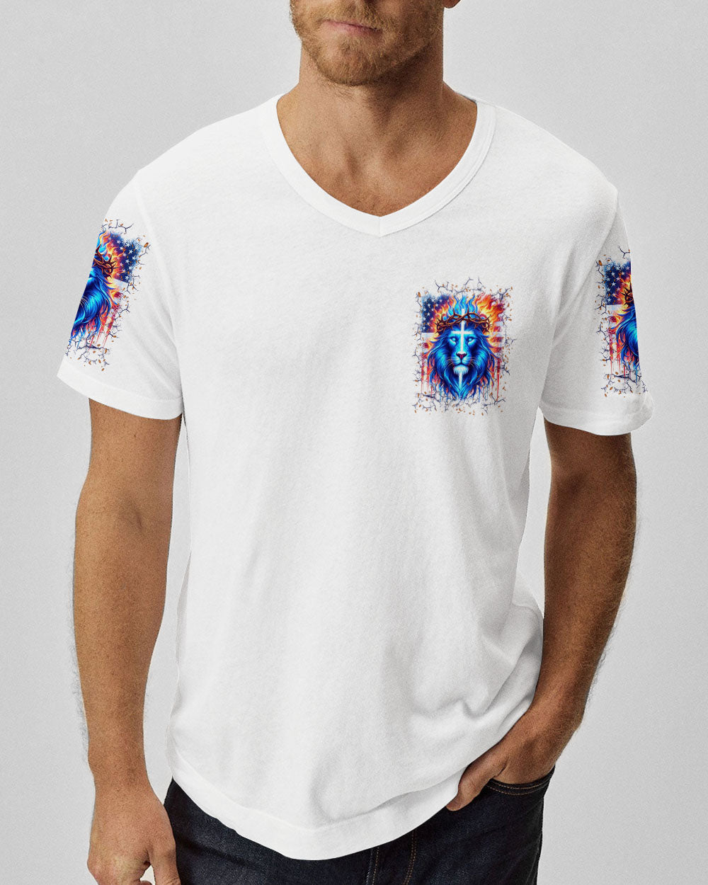 Way Maker Miracle Worker Cross Lion Men's All Over Print Shirt - Yhln0306244, easychoo.com