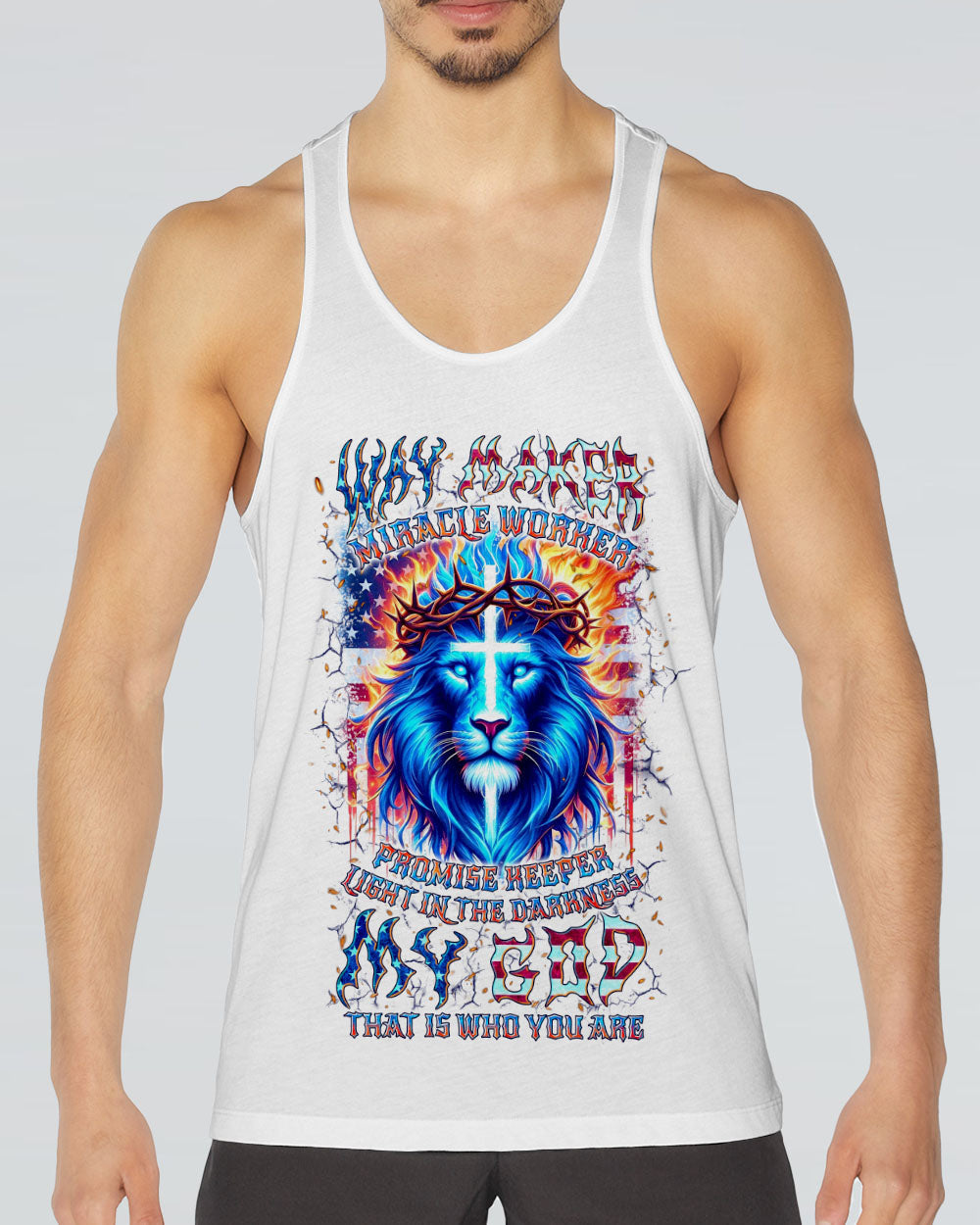 Way Maker Miracle Worker Cross Lion Men's All Over Print Shirt - Yhln0306244, easychoo.com