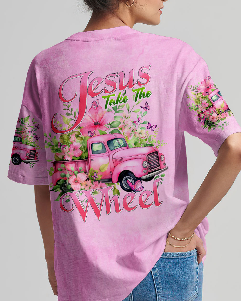 Jesus Take The Wheel Women's All Over Print Shirt - Tyhi0605241, easychoo.com