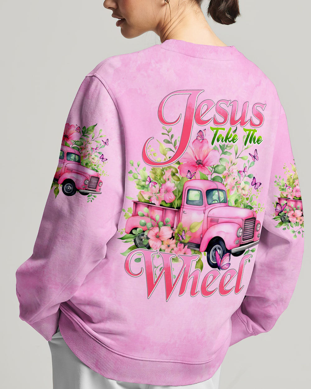 Jesus Take The Wheel Women's All Over Print Shirt - Tyhi0605241, easychoo.com