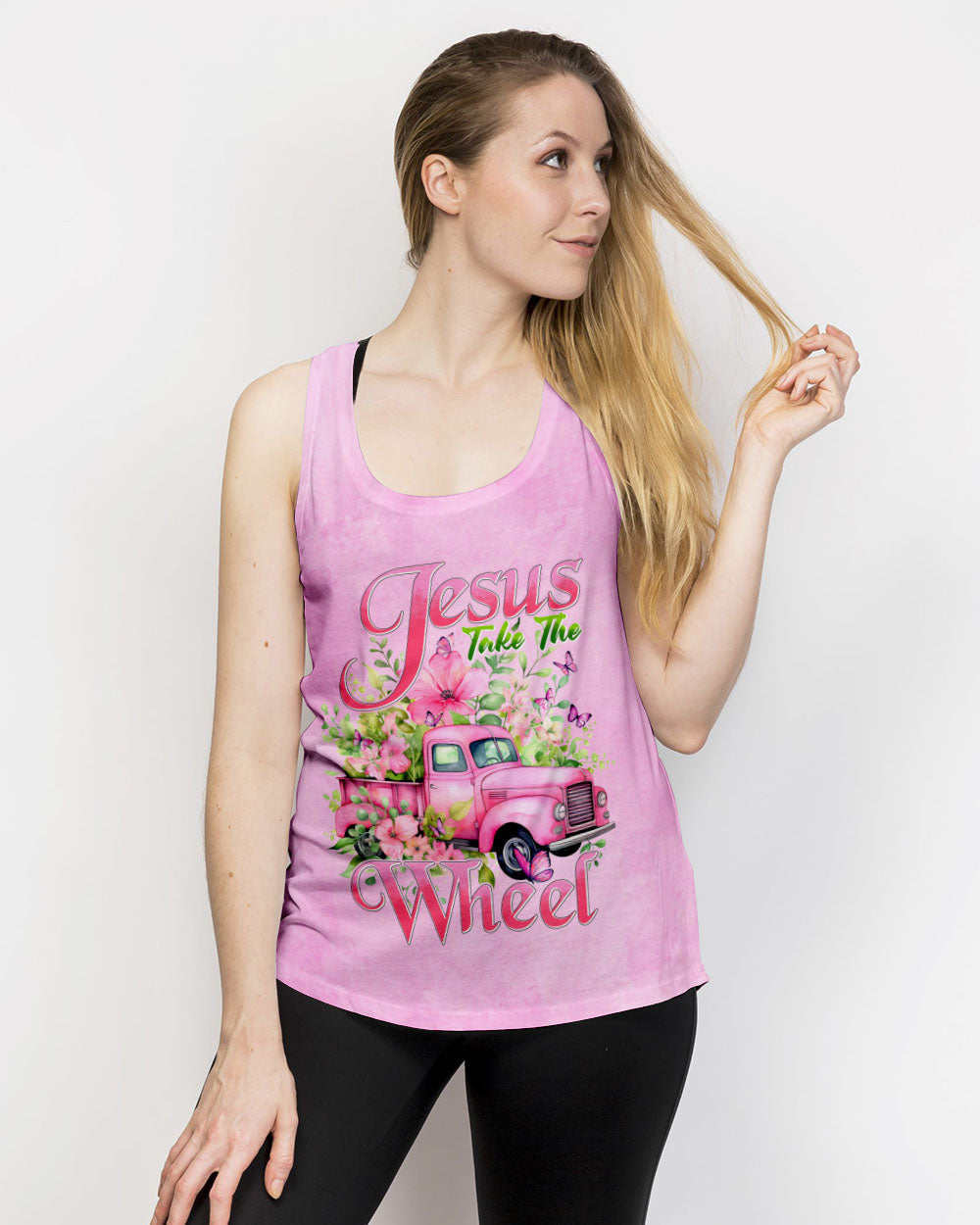 Jesus Take The Wheel Women's All Over Print Shirt - Tyhi0605241, easychoo.com