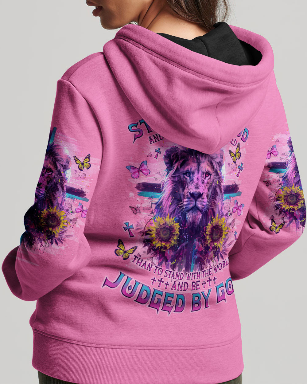 I Would Rather Stand With God Lion Women's All Over Print Shirt - Tlno1304244, easychoo.com