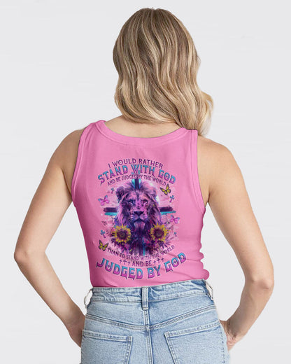 I Would Rather Stand With God Lion Women's All Over Print Shirt - Tlno1304244, easychoo.com