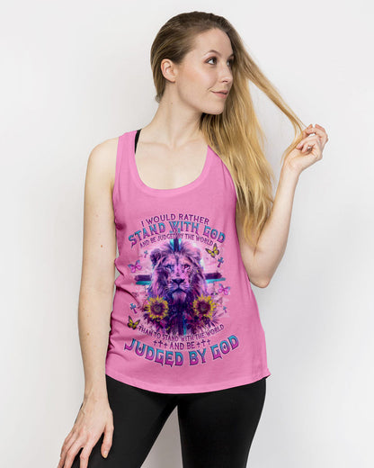 I Would Rather Stand With God Lion Women's All Over Print Shirt - Tlno1304244, easychoo.com