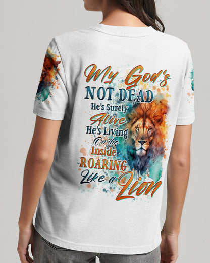 My God's Not Dead Lion Women's All Over Print Shirt - Tytd2504244, easychoo.com