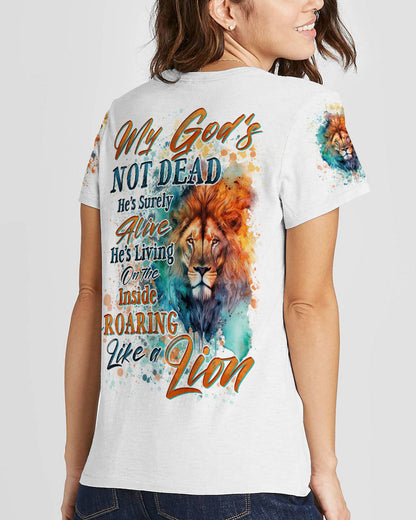 My God's Not Dead Lion Women's All Over Print Shirt - Tytd2504244, easychoo.com