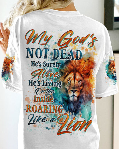 My God's Not Dead Lion Women's All Over Print Shirt - Tytd2504244, easychoo.com