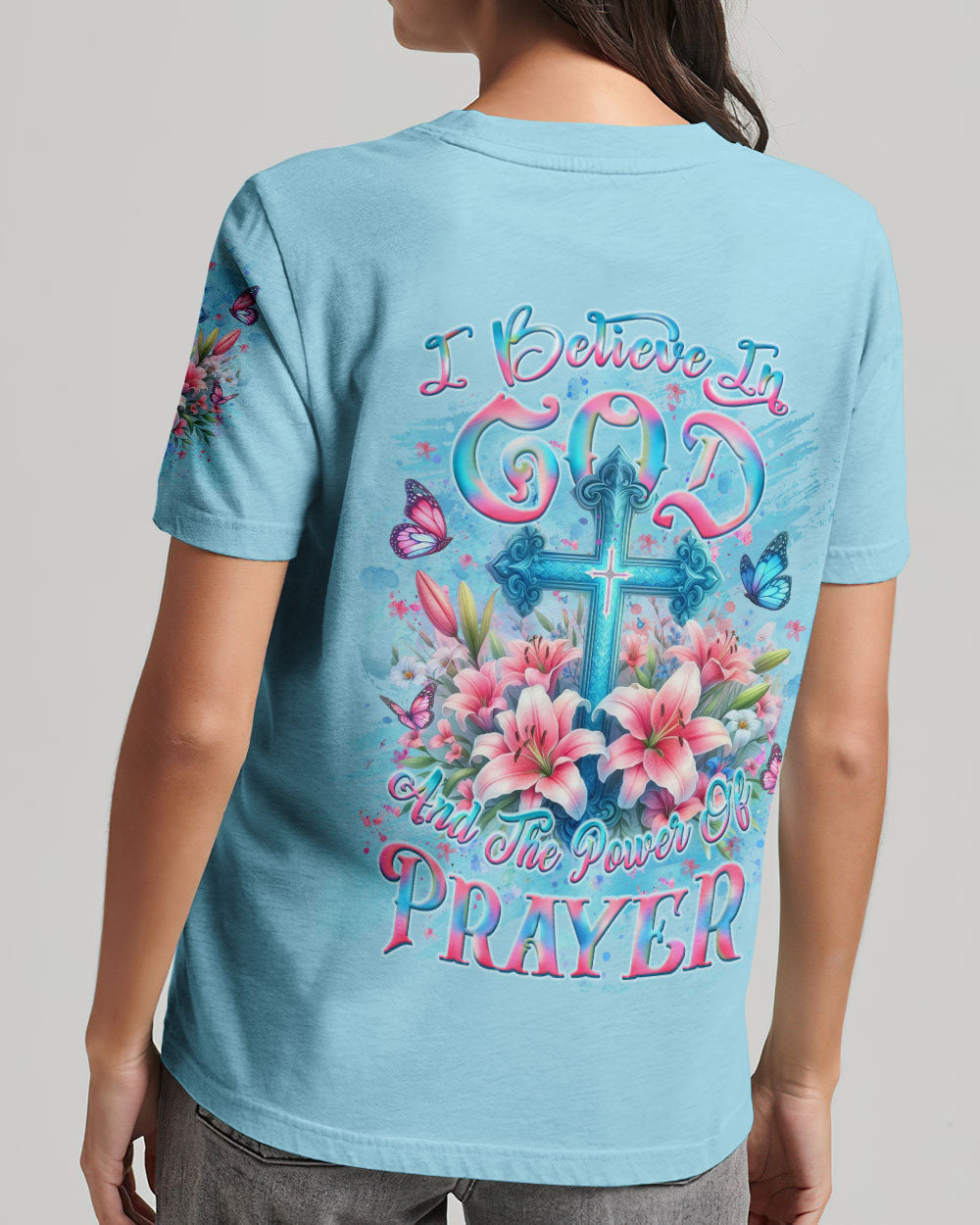 I Believe In God Women's All Over Print Shirt - Yhlt3105241, easychoo.com