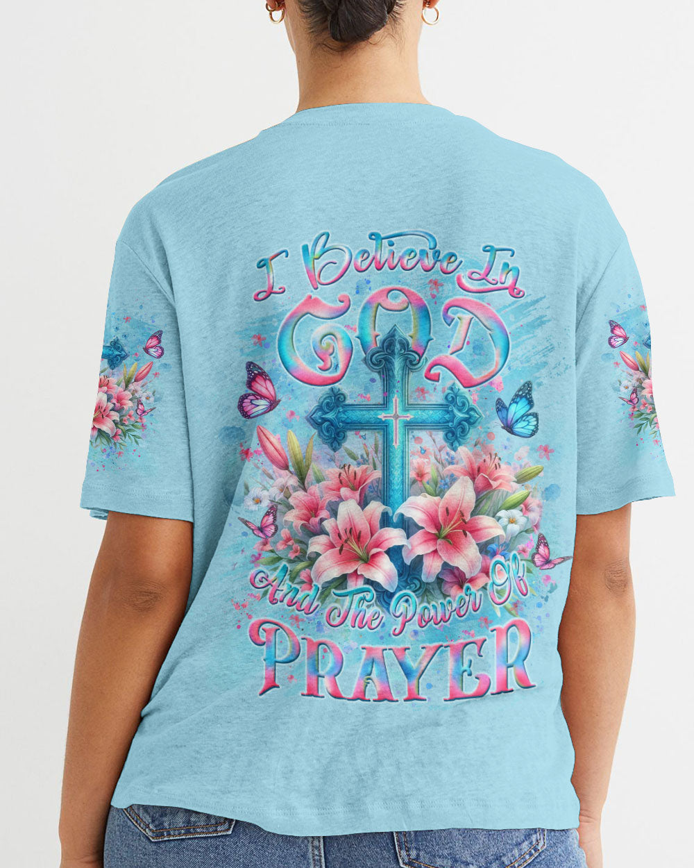 I Believe In God Women's All Over Print Shirt - Yhlt3105241, easychoo.com