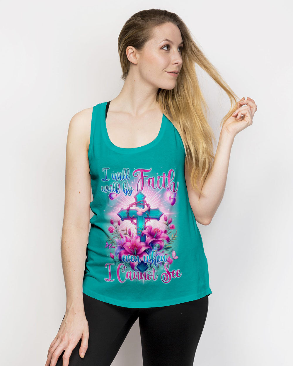 I Will Walk By Faith Women's All Over Print Shirt - Tyqy0805243, easychoo.com