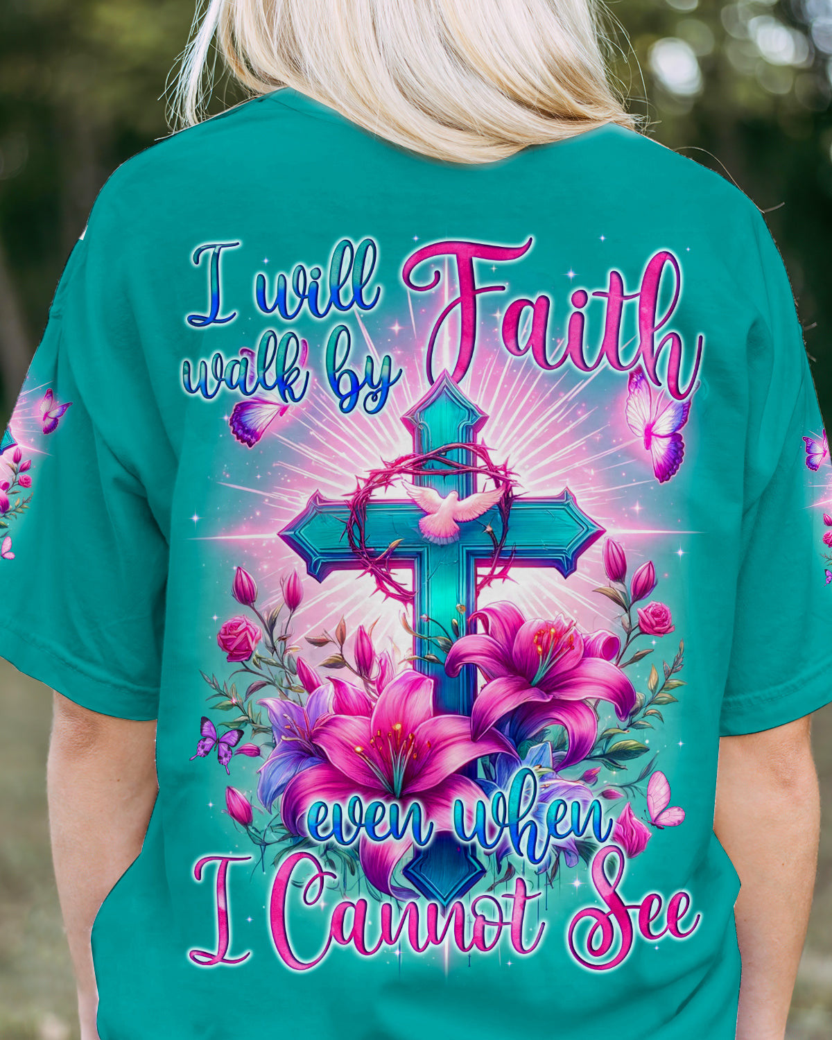 I Will Walk By Faith Women's All Over Print Shirt - Tyqy0805243, easychoo.com