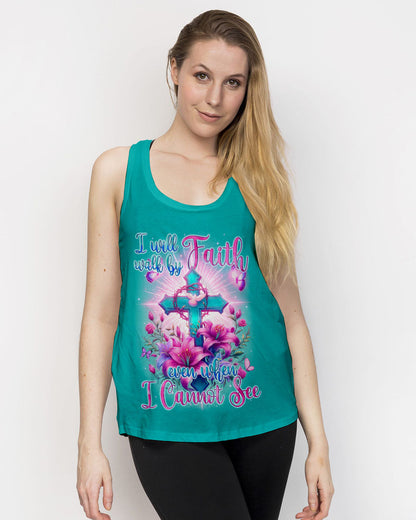 I Will Walk By Faith Women's All Over Print Shirt - Tyqy0805243, easychoo.com