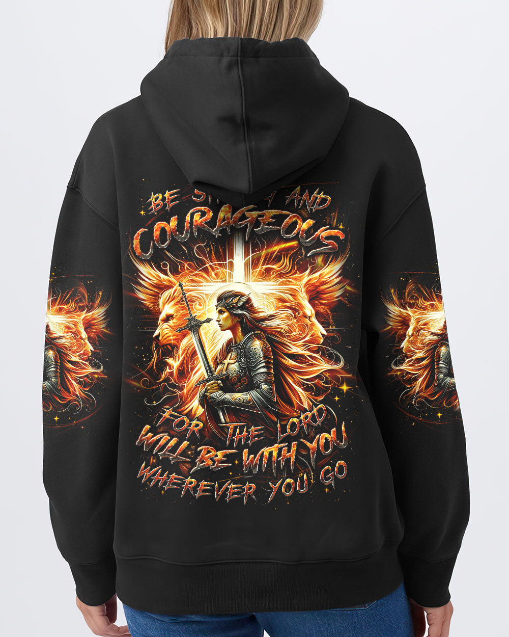 Be Strong And Courageous Women's All Over Print Shirt - Yhdu2304243, easychoo.com