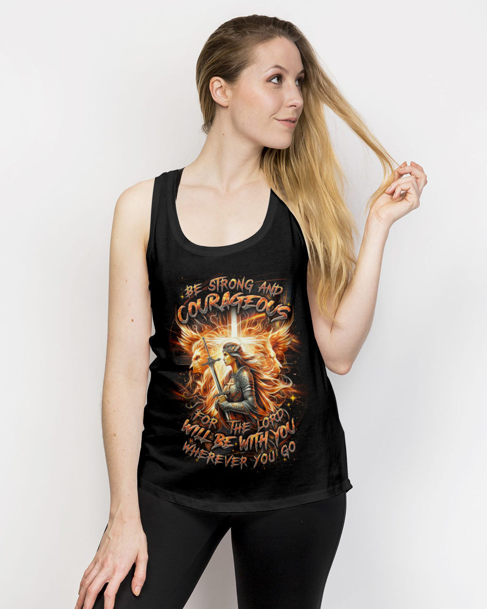 Be Strong And Courageous Women's All Over Print Shirt - Yhdu2304243, easychoo.com