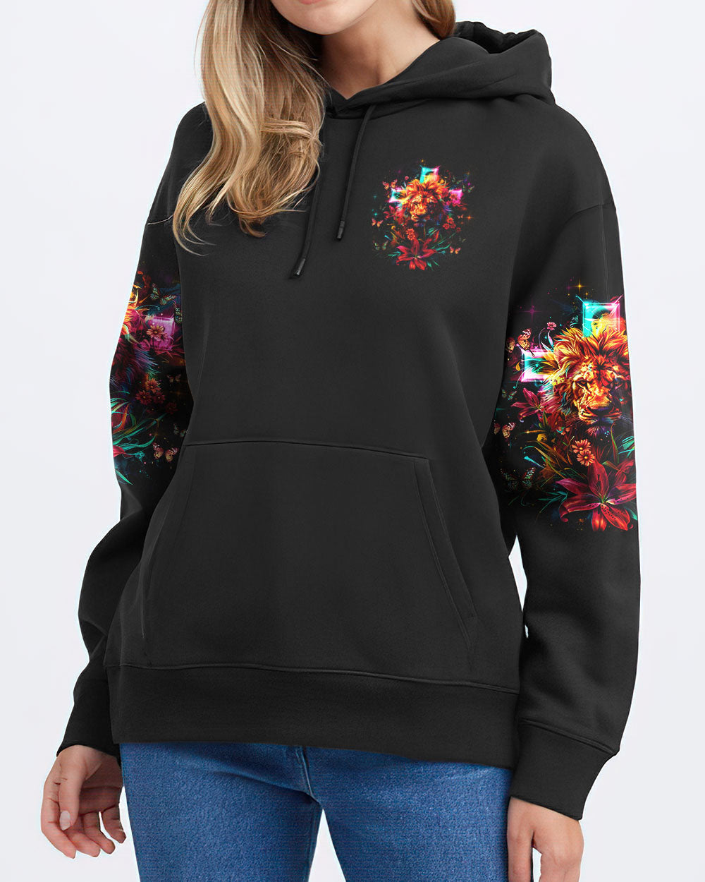 I Would Rather Stand With God Lion Lilies Women's All Over Print Shirt - Tlnz1304241, easychoo.com