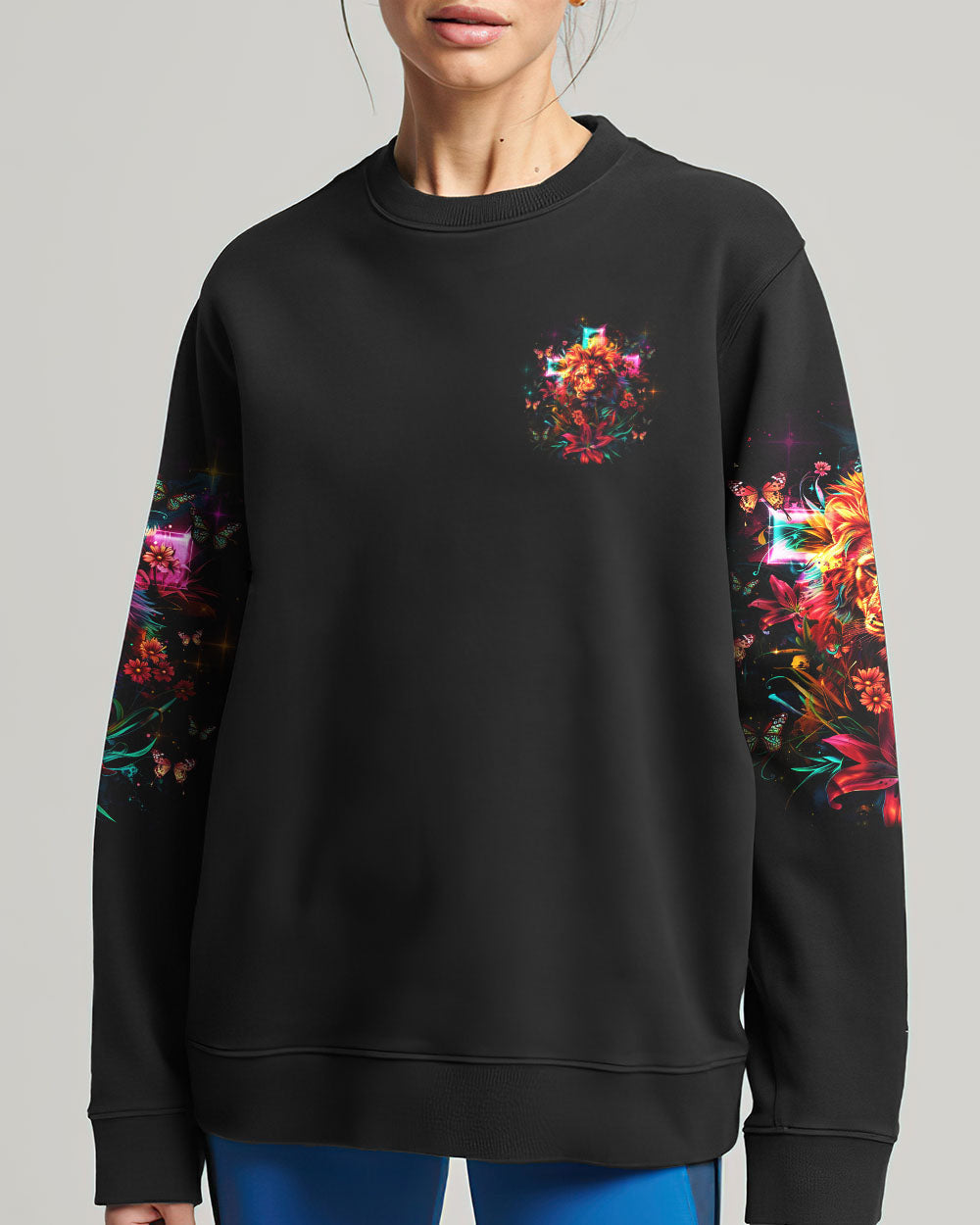 I Would Rather Stand With God Lion Lilies Women's All Over Print Shirt - Tlnz1304241, easychoo.com