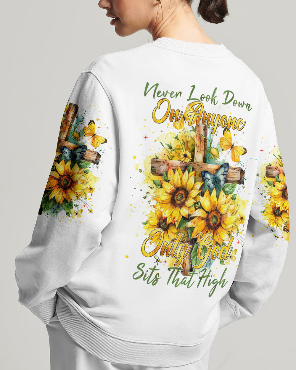 Never Look Down On Anyone Women's All Over Print Shirt - Tytm1204242, easychoo.com