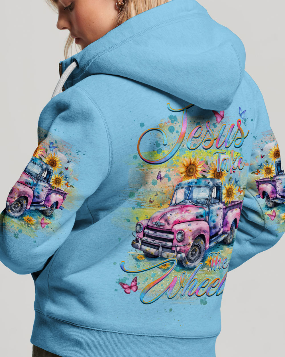 Jesus Take The Wheel Women's All Over Print Shirt - Yhhg2504244, easychoo.com