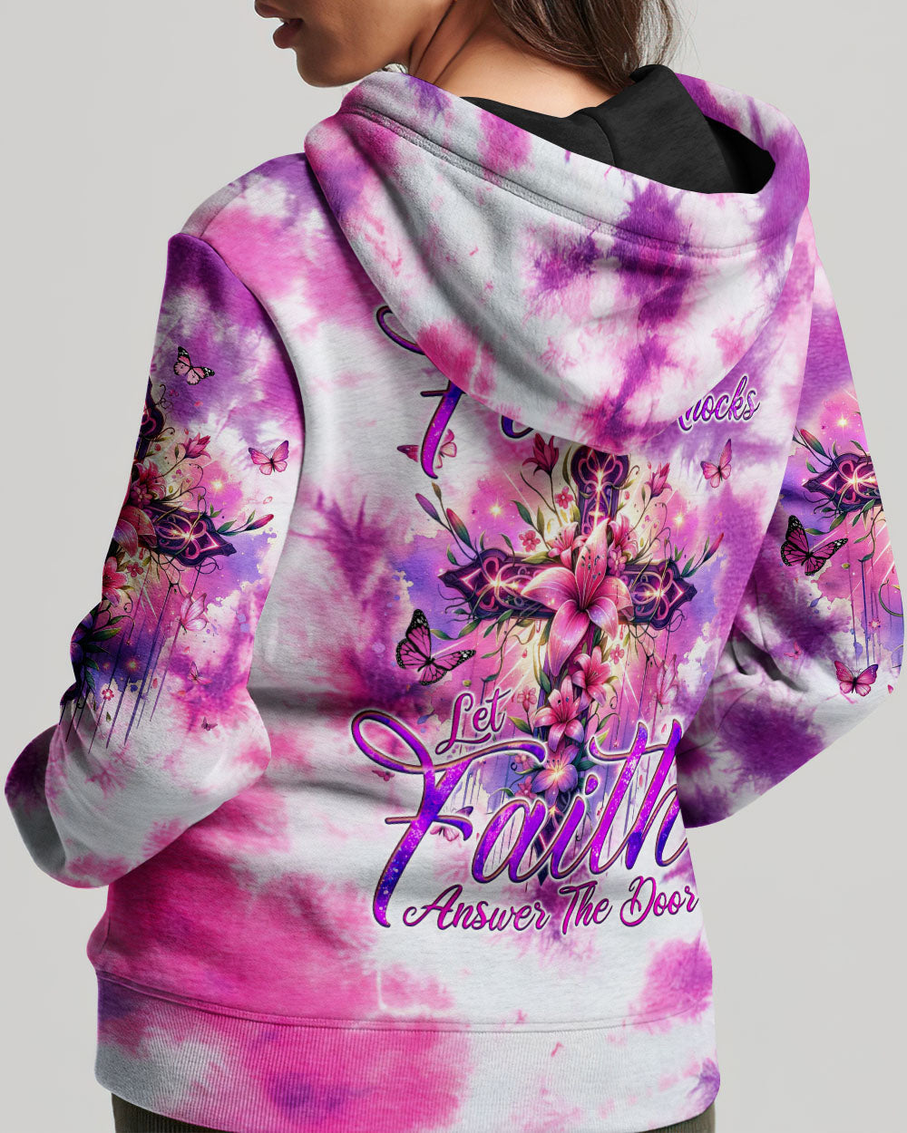 Let Faith Answer The Door Women's All Over Print Shirt - Tyqy2205242, easychoo.com