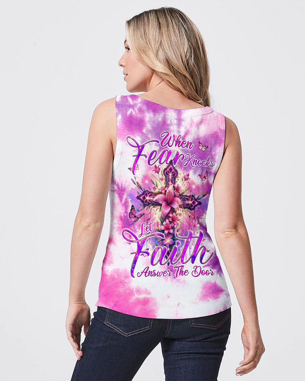 Let Faith Answer The Door Women's All Over Print Shirt - Tyqy2205242, easychoo.com