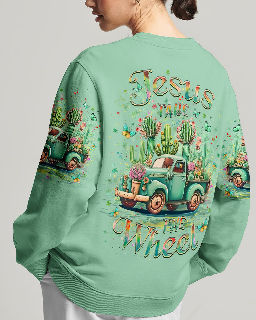 Jesus Take The Wheel Women's All Over Print Shirt - Yhlt0305244, easychoo.com