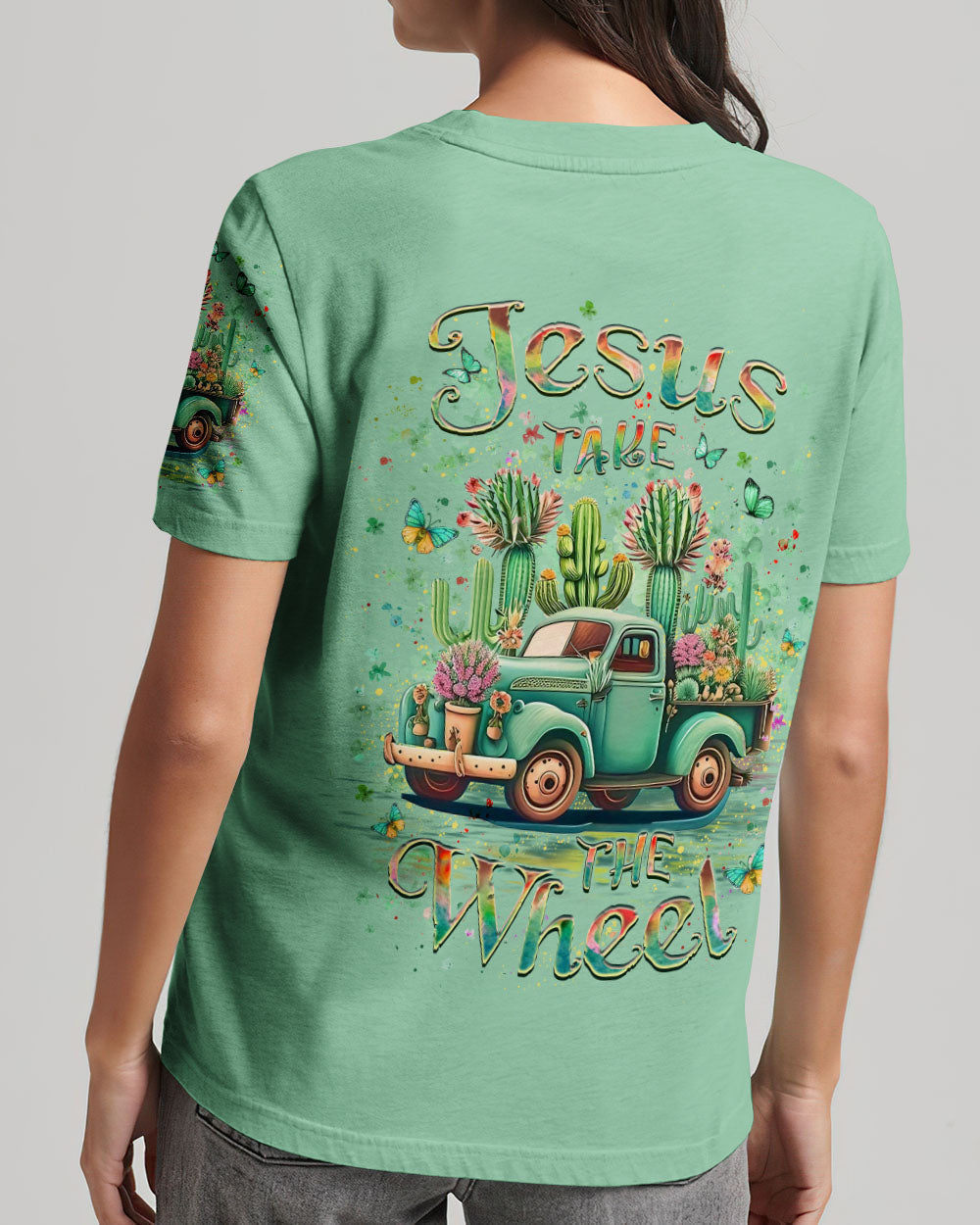 Jesus Take The Wheel Women's All Over Print Shirt - Yhlt0305244, easychoo.com