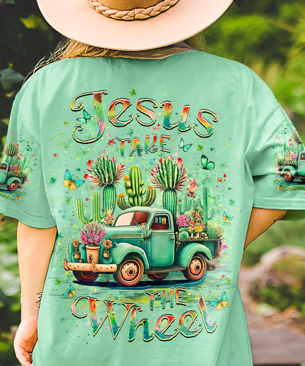 Jesus Take The Wheel Women's All Over Print Shirt - Yhlt0305244, easychoo.com
