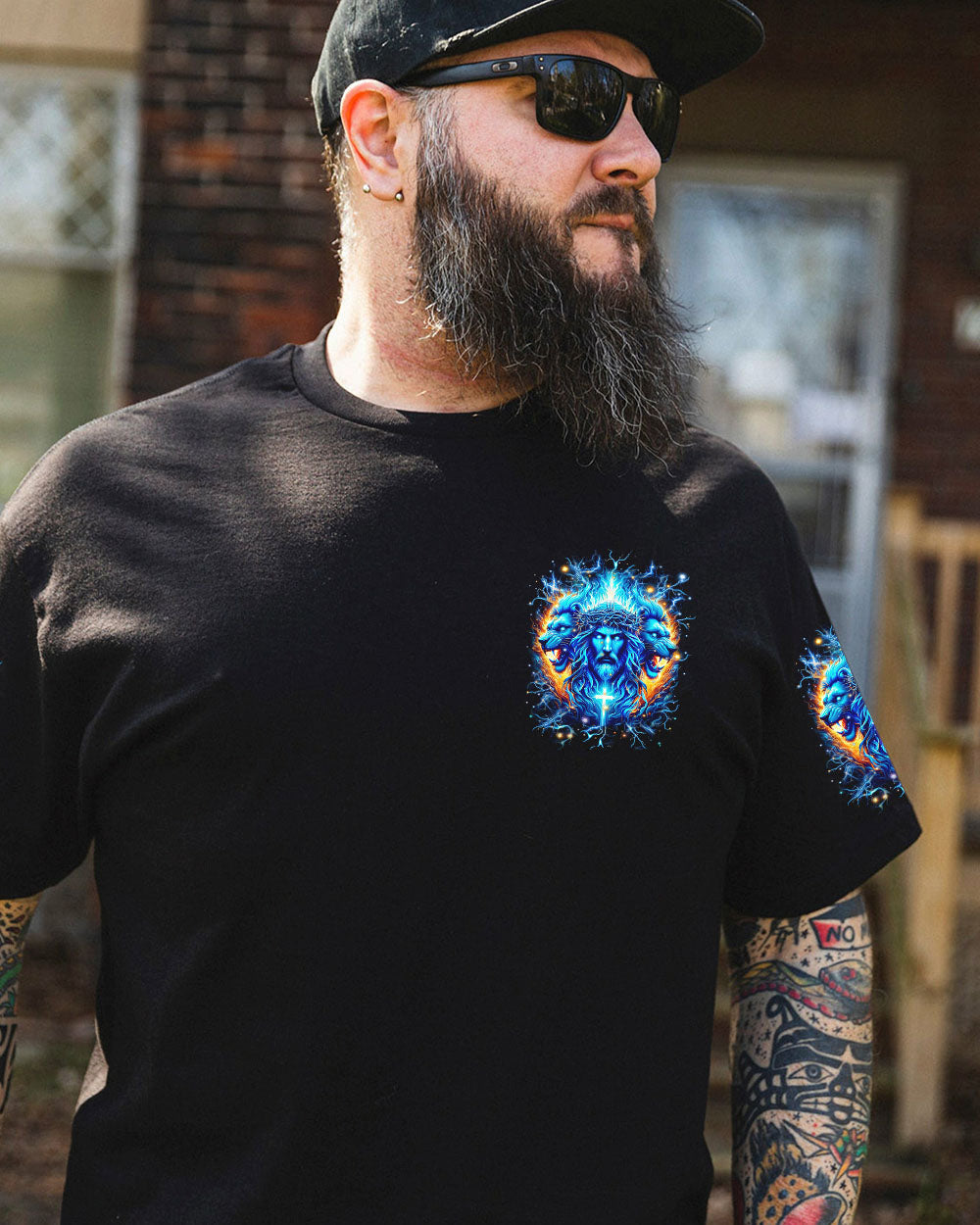 Jesus Dropped The Charges Lion Men's All Over Print Shirt - Yhhn2705241, easychoo.com