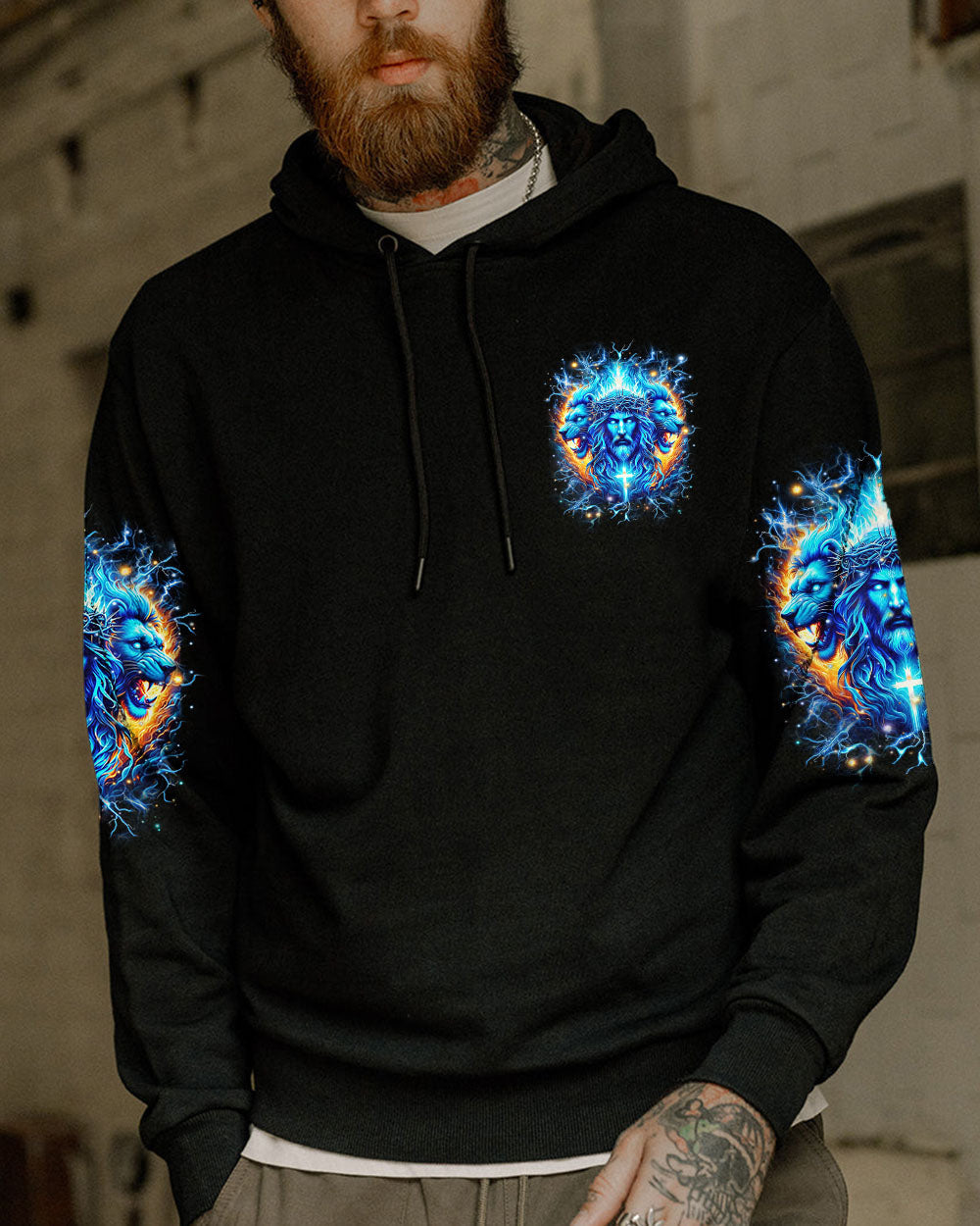 Jesus Dropped The Charges Lion Men's All Over Print Shirt - Yhhn2705241, easychoo.com