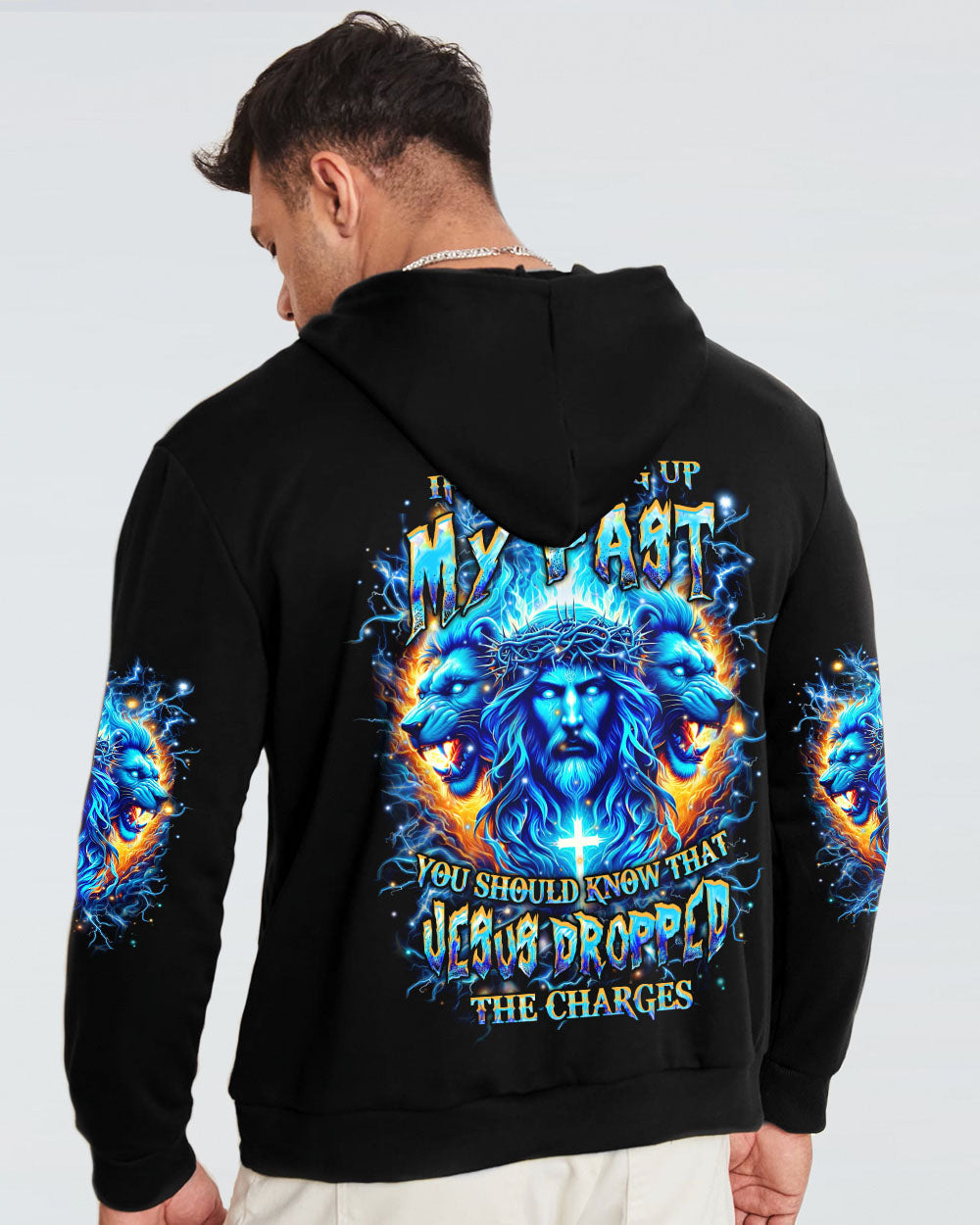 Jesus Dropped The Charges Lion Men's All Over Print Shirt - Yhhn2705241, easychoo.com