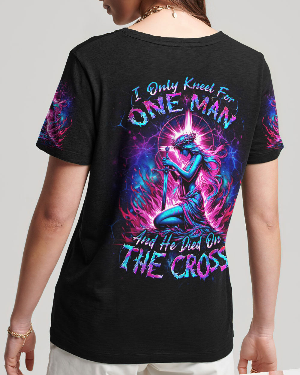 I Only Kneel For One Man Women's All Over Print Shirt - Yhdu2005244, easychoo.com